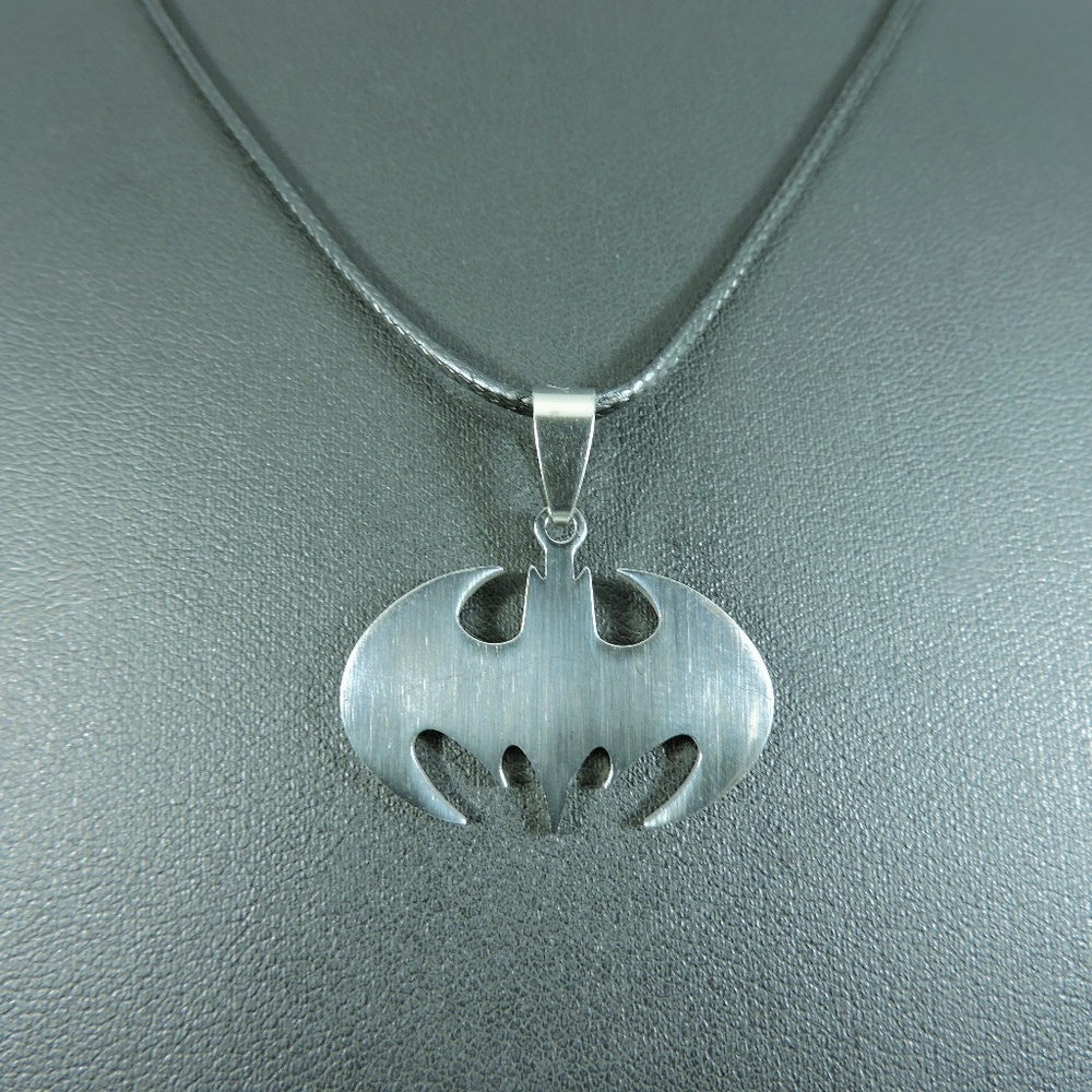 Stainless Steel Batman Pendant Necklace